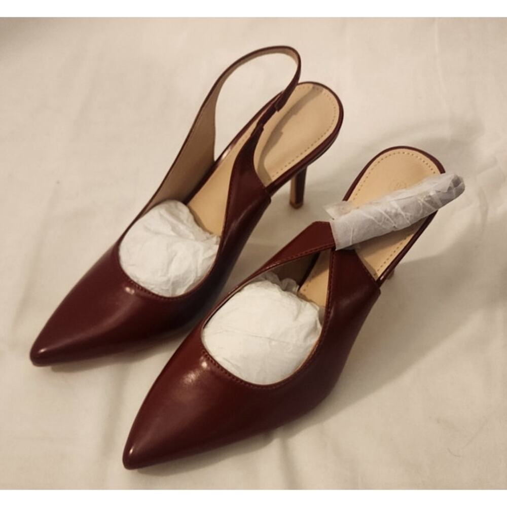 Trish Lucia Women’s Slingback Pointed Toe Stilettos Size 9 – New